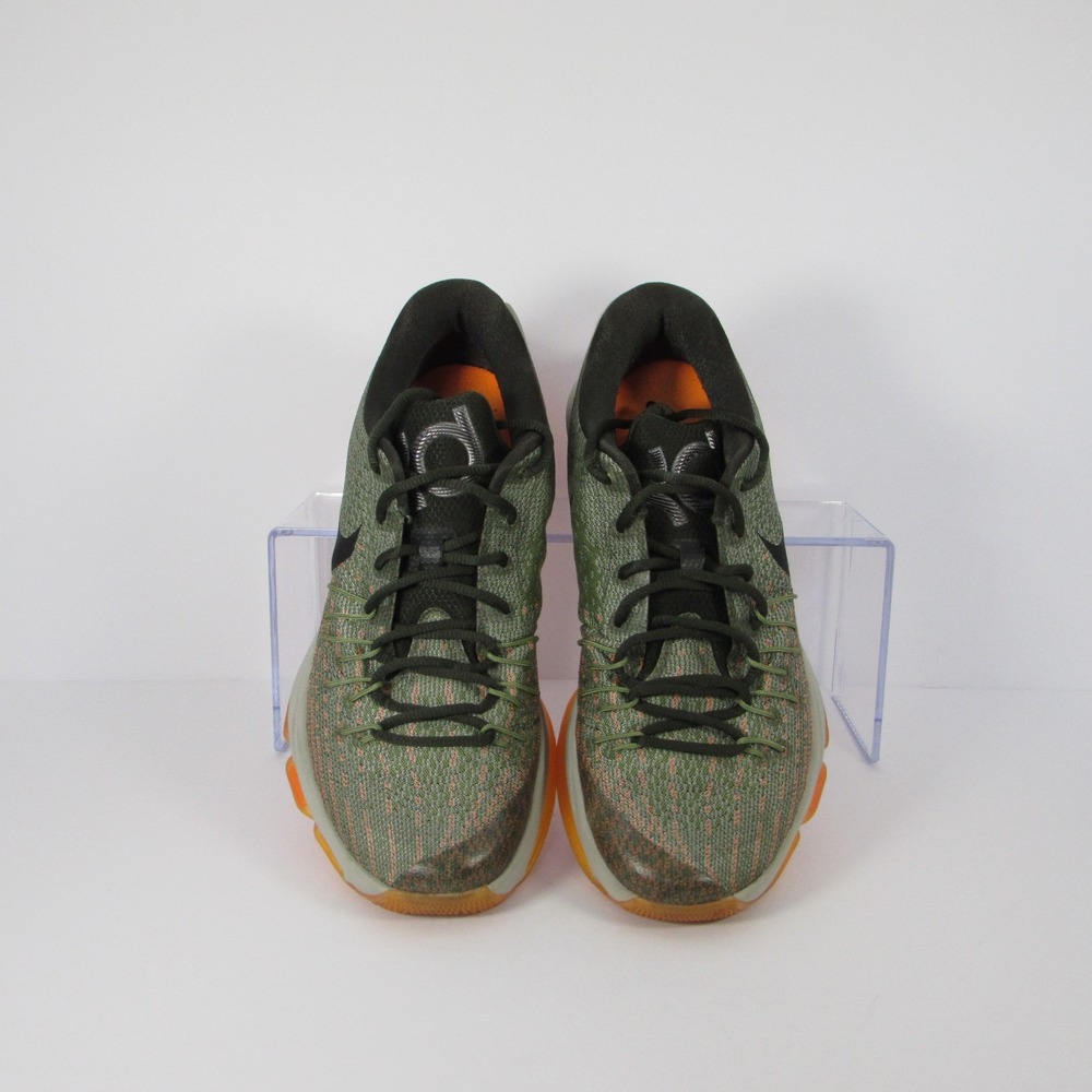 Nike KD 8 Easy Euro 2015 749375-033 Men's 9 Gray Green Orange Flyweave Sneaker - Picture 7 of 11